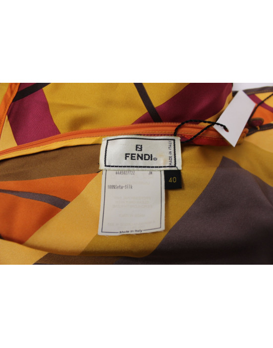 Fendi Seidenkleid Muster