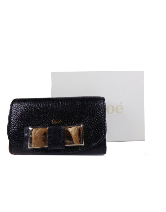 끌로에 블랙 가죽 키홀더