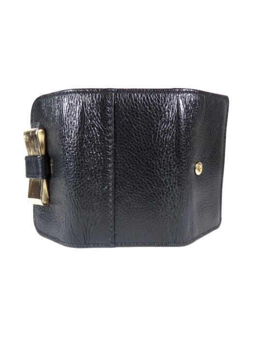 Chloè Black Leather Keychain