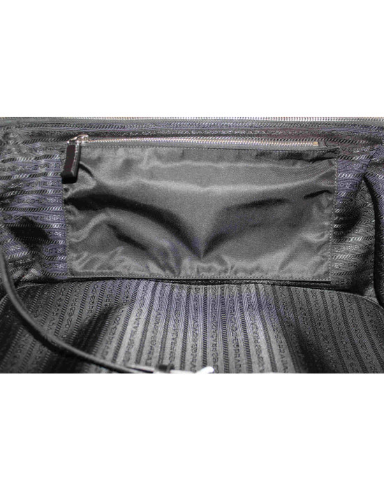 Prada Black Canvas Trolley