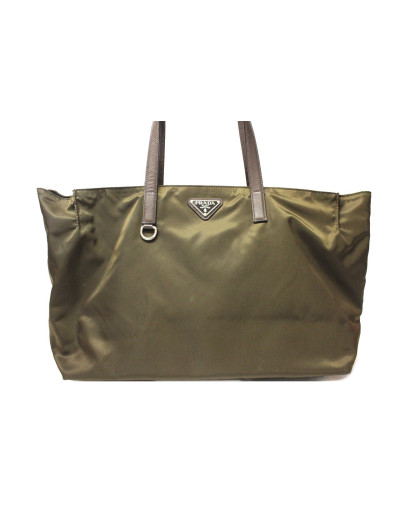 Prada Shopping Tela Vela Verde