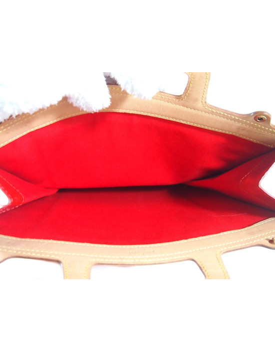 Louis Vuitton San Plat Vernis Rouge