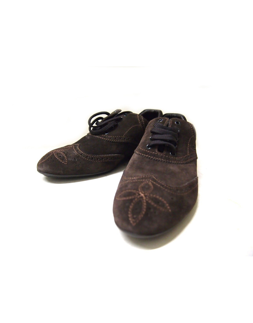 Louis Vuitton Stringate in camoscio