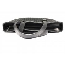 Bottega Veneta Black Leather Shopping Bag