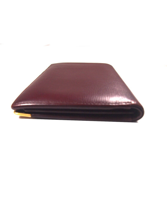 Cartier Portafoglio Pelle Bordeaux