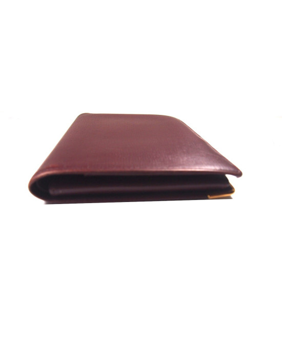 Cartier Portafoglio Pelle Bordeaux