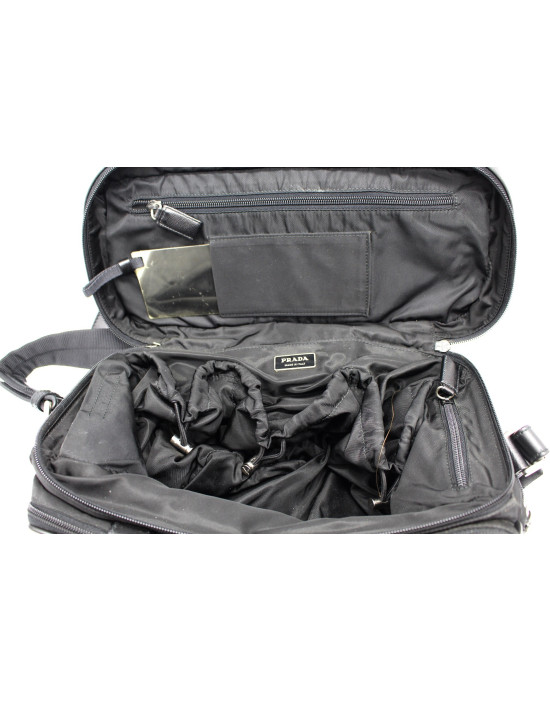 Prada Beauty Case Tela Vela Nero